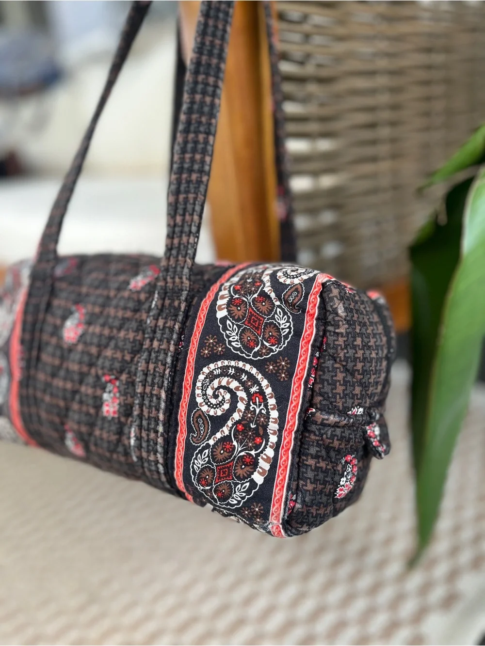 Vera Bradley Houndstooth Brown 100 handbag